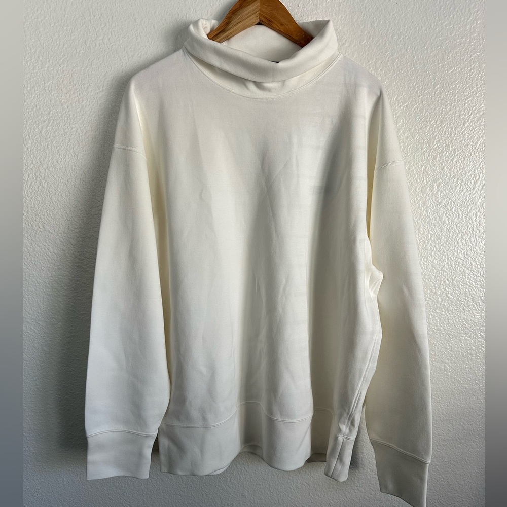 Nike Sportswear Tech Fleece Turtleneck Sweatshirt Sail Off White Men Size Medium